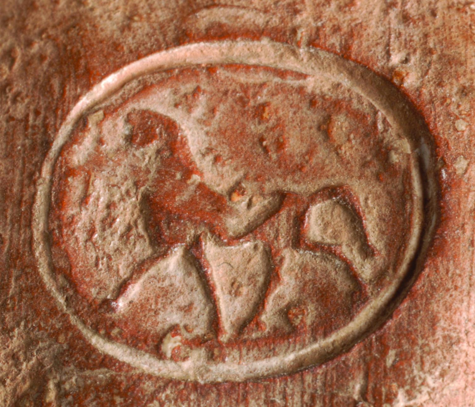 Oval seal impression of horse.