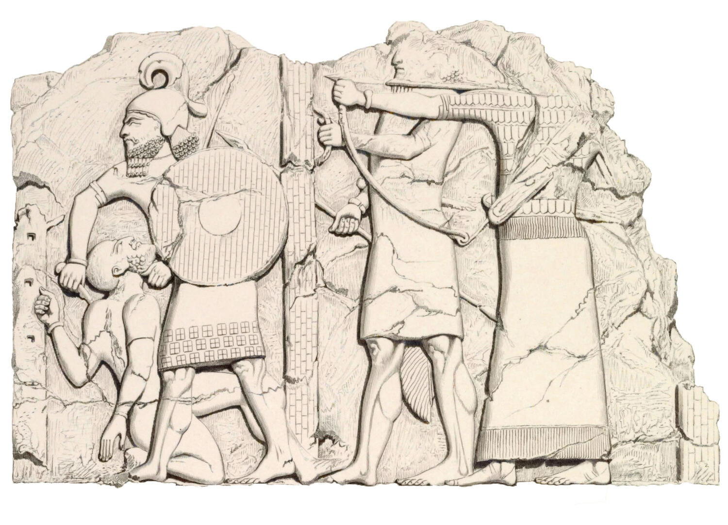 Assyrian Soldier Slaying A Captive Posen Library