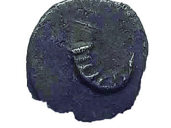 Coin with Shofar/Falcon Back of coin depicting falcon.