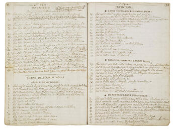 Manuscript page of Roman text in numbered list.