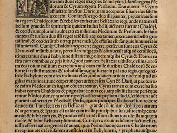 Printed page of Latin text.