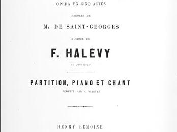 Printed page with French text in center surrounded by seated figures on pedestals, cherubs, and ribboned decorations.