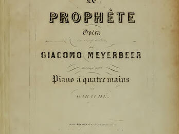 Le prophète Printed page with French text.