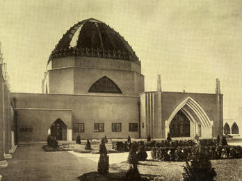 Photograph of building with dome roof.