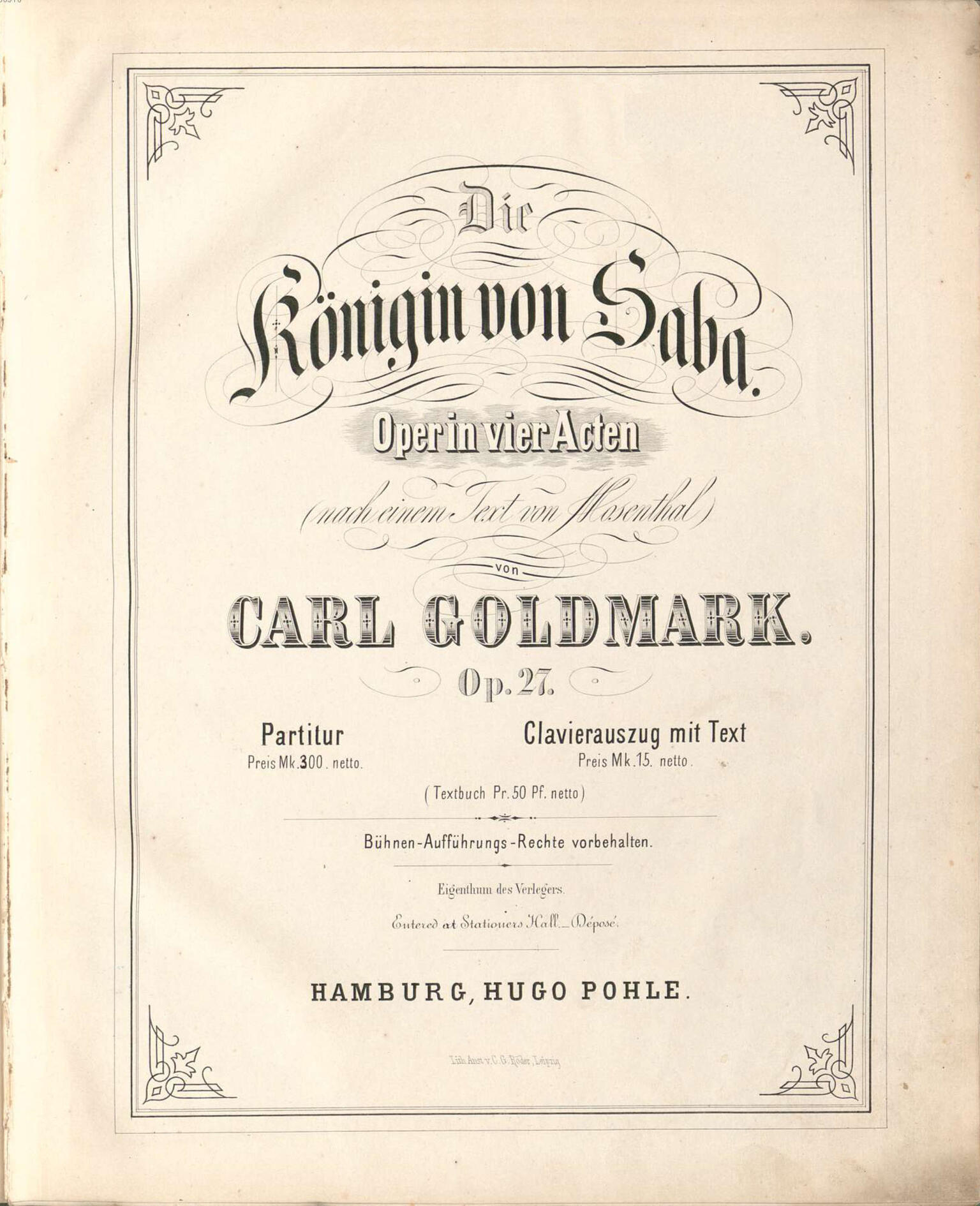 Printed page with German text and simple border.