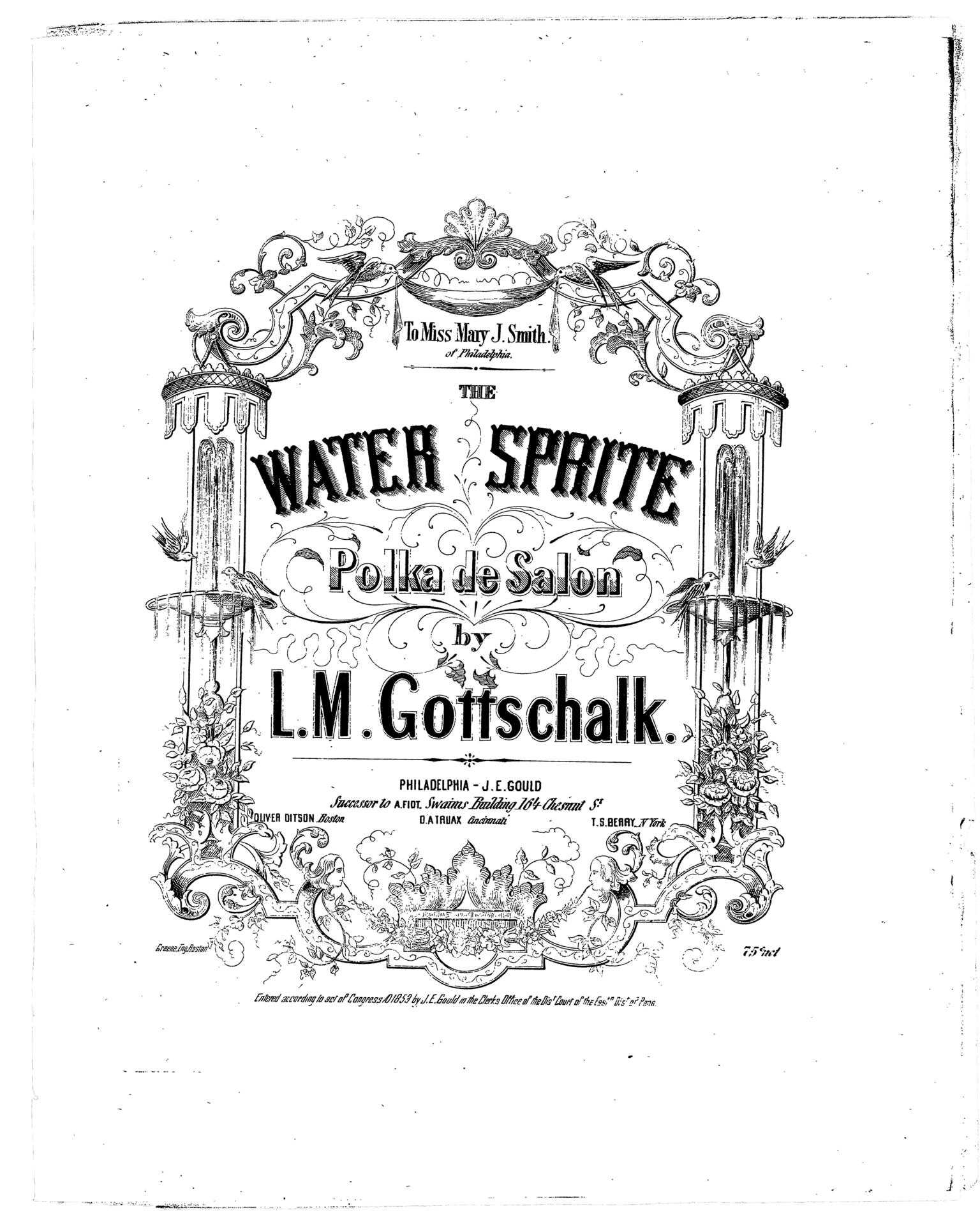 The Water Sprite—Polka Printed page with ornate decorative border around English text.