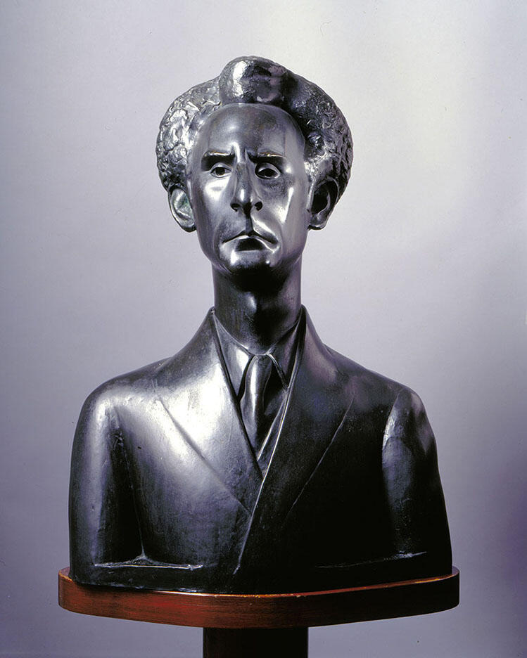 Bust of man.