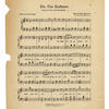 Page of sheet music with Yiddish lyrics transliterated into English.